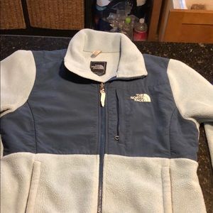 Women’s blue fleece size medium North Face jacket
